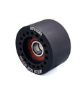 Billet 70mm 10 Rib Double Bearing Smooth Pulley - Black