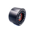 Billet 73mm 10 Rib Double Bearing Smooth Pulley - Black