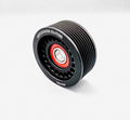 Billet 76mm 8 Rib Grooved Pulley - Black